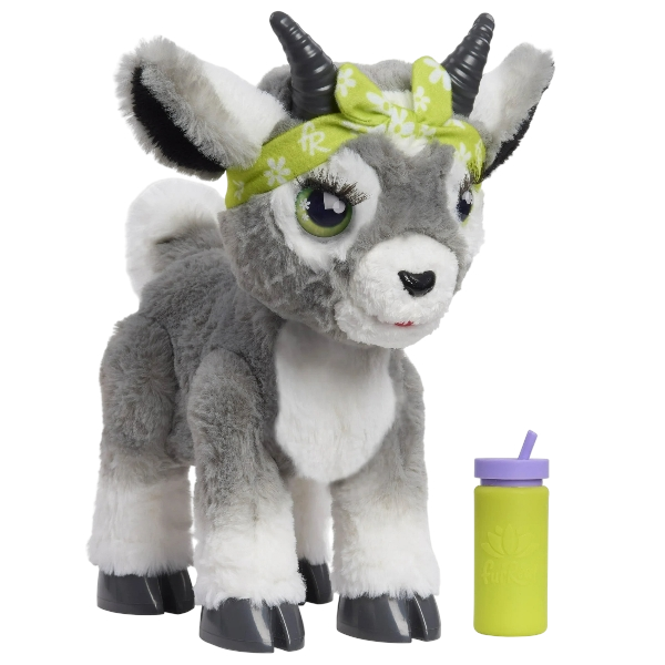 furReal Daisy the Yoga Goat Interactive Toy, 11-inch Realistic Plush, Kids Toys for Ages 4 Up by Just Play